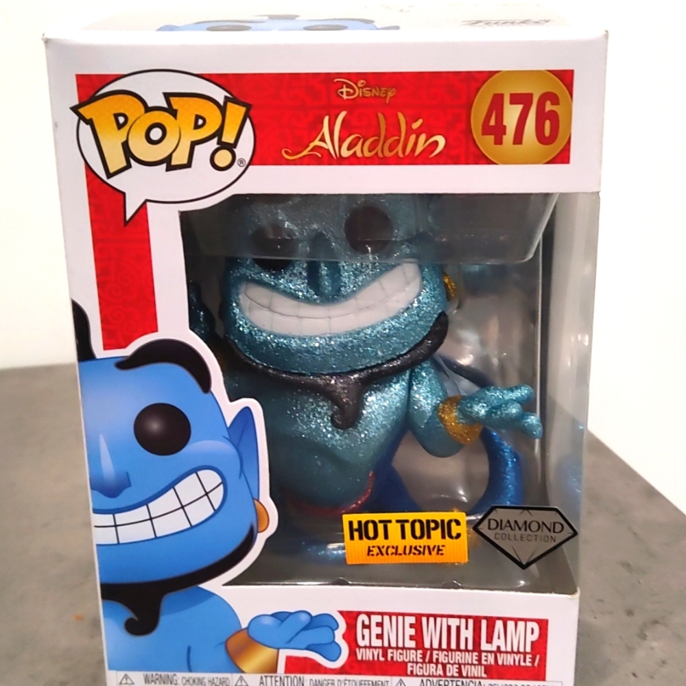 💎 Exclusive Diamond collection Aladdin Genie with golden lamp Funko Pop!